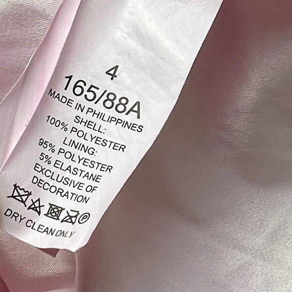 KATE SPADE Leaf Floral Lace Crochet Trim Sleeveless Pastel V-Back Shift Dress 4 - Picture 4 of 4